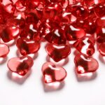 Crystal heart - декоративни срциња, red, 21mm