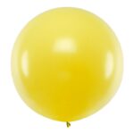 Round Balloon - балон  1m, Pastel Yellow