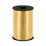 Plastic ribbon - украсна лента  gold, 5mm/225m