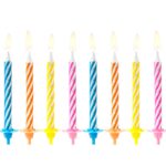 Birthday candles - свеќи mix - 1 пакување / 10 парчиња