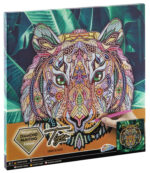 Diamond Painting - сликање со монистри, Tiger 30 x 30 cm