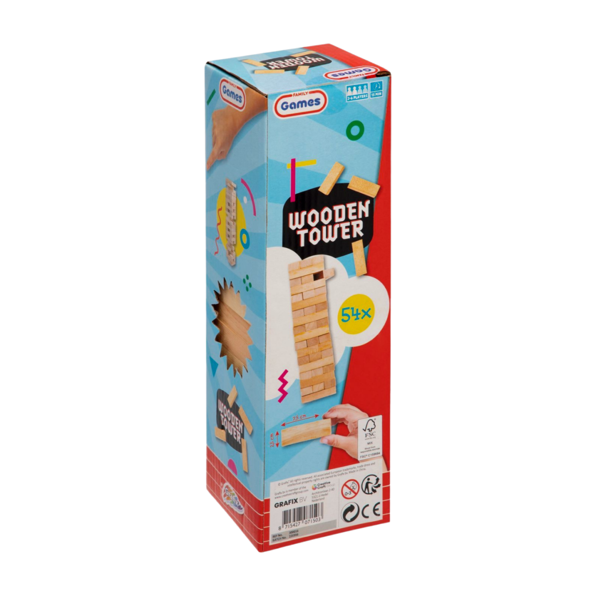 Wooden Tower Game - игра, 54 pcs - Image 8