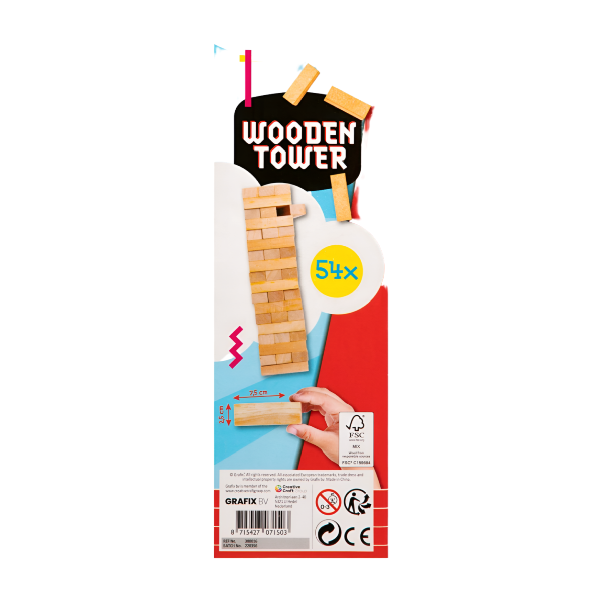 Wooden Tower Game - игра, 54 pcs - Image 4