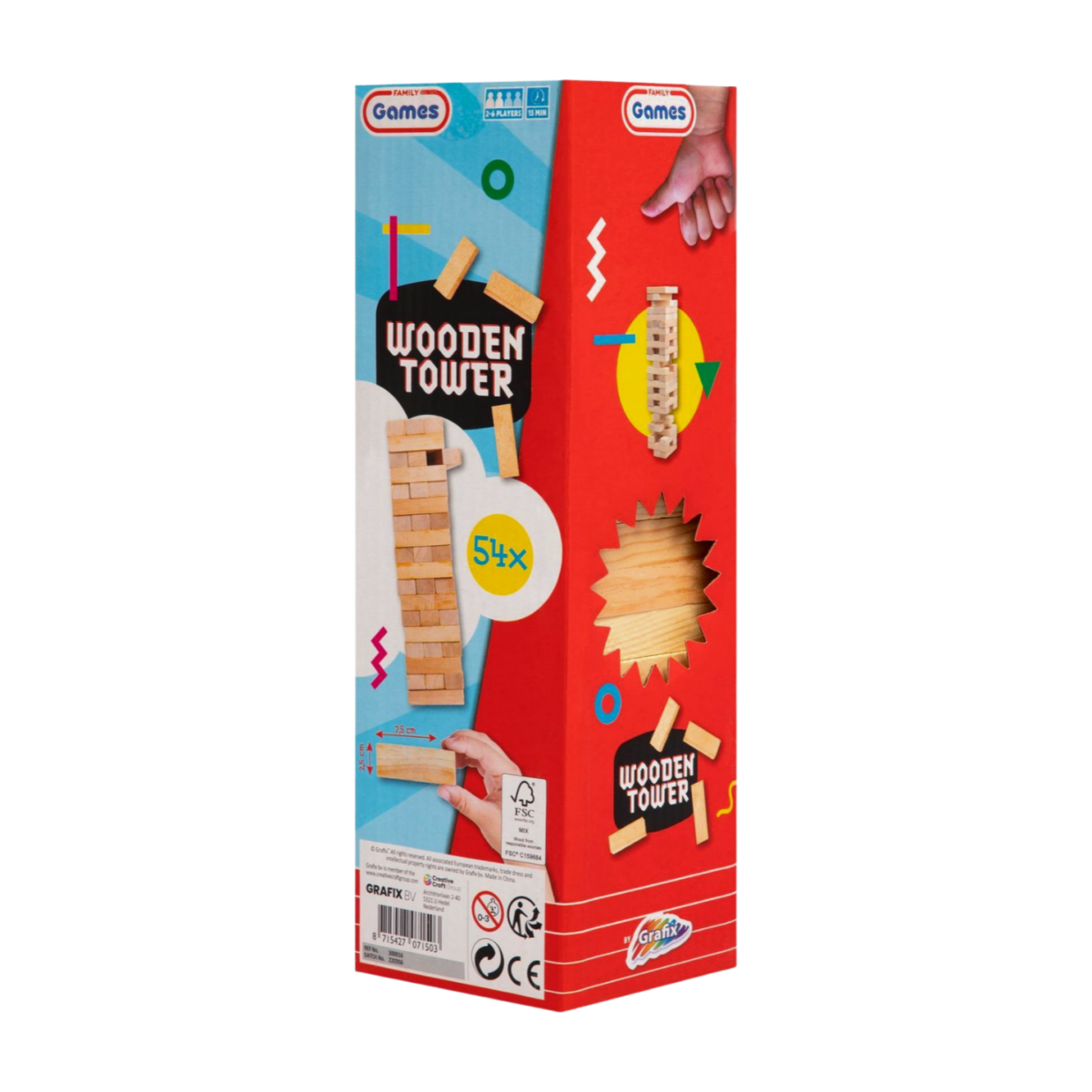 Wooden Tower Game - игра, 54 pcs - Image 2
