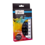 Paint acrylic - сет од 8 теперни бои, 12 ml