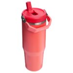 Stanley classic iceflow flip straw tumbler | 0.89L - термос Hot Coral - Image 2
