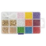 Beads in Storage Box - комплет монистра и додатоци за изработка на накит