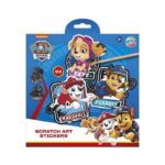 PAW PATROL - стикери за гребење, 5pcs & scratch pen