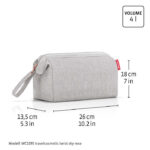 Travelcosmetic – несесер herringbone grey - Image 7