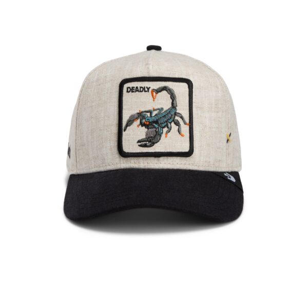 Baseball Cap Lethal Linen Scorpio, Black - капа