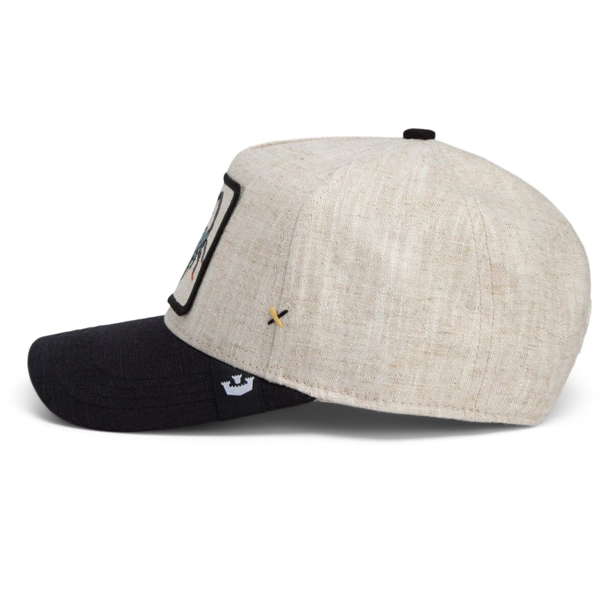 Baseball Cap Lethal Linen Scorpio, Black - капа - Image 3