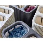 Tota Trio Luxe 90L - корпа за складирање алишта Ecru - Image 8