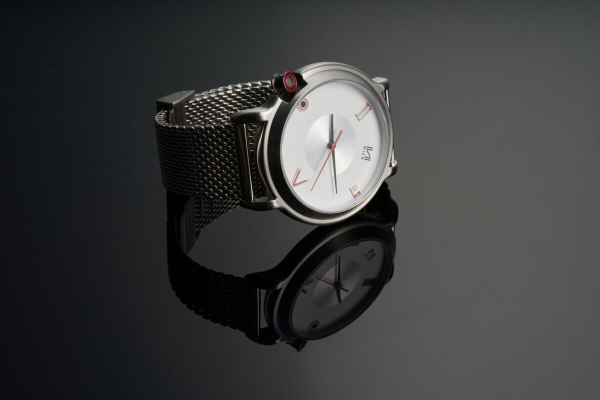 Asymmetrica - кварцен часовник (Silver mesh Staib) - Image 15