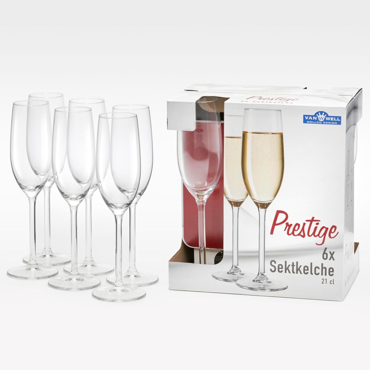 Prestige - сет од 6 чаши за шампањ - Image 3
