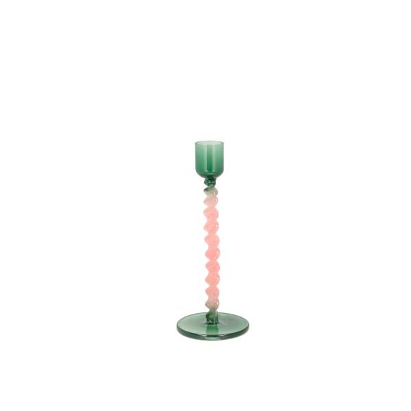 Vivid - свеќниќ green/rose 16.3cm