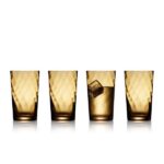 Lyngby Glas Vienna - сет од 4 чаши, amber