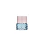 Glow - свеќниќ blue/rose 10cm