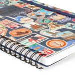 Notebook Spiral Large – тетратка со спирала, голема, линии Travel Stickers - Image 4