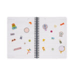 Notebook Spiral Large – тетратка со спирала, голема, линии Travel Stickers - Image 6