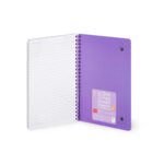 Notebook Spiral Large – тетратка со спирала, голема, линии Flowers - Image 3