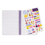 Notebook Spiral Large – тетратка со спирала, голема, линии Flowers - Image 5