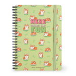 Notebook Spiral Large – тетратка со спирала, голема, линии Corgi
