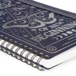 Notebook Spiral Large – тетратка со спирала, голема, линии Moth - Image 3