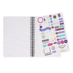 Notebook Spiral Large – тетратка со спирала, голема, линии Moth - Image 6
