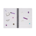 Notebook Spiral Large – тетратка со спирала, голема, линии Moth - Image 4