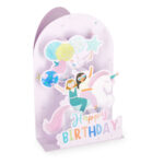 Pop-Up Card - картичка за честитање, Unicorn