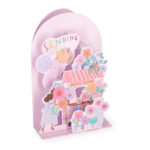Pop-Up Card - картичка за честитање, Flower Cart