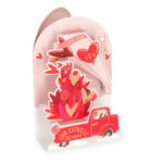 Pop-Up Card - картичка за честитање, Love Cart