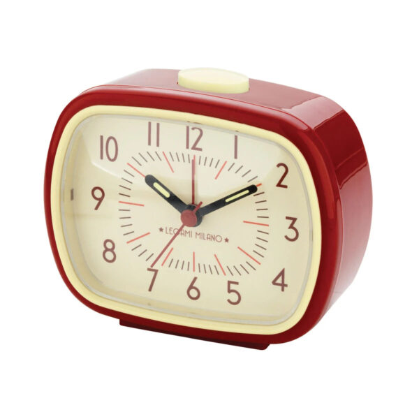 Retro Alarm Clock - часовник, red