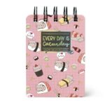 Notepad Spiral Mini - нотес, линии, Sushi Cat