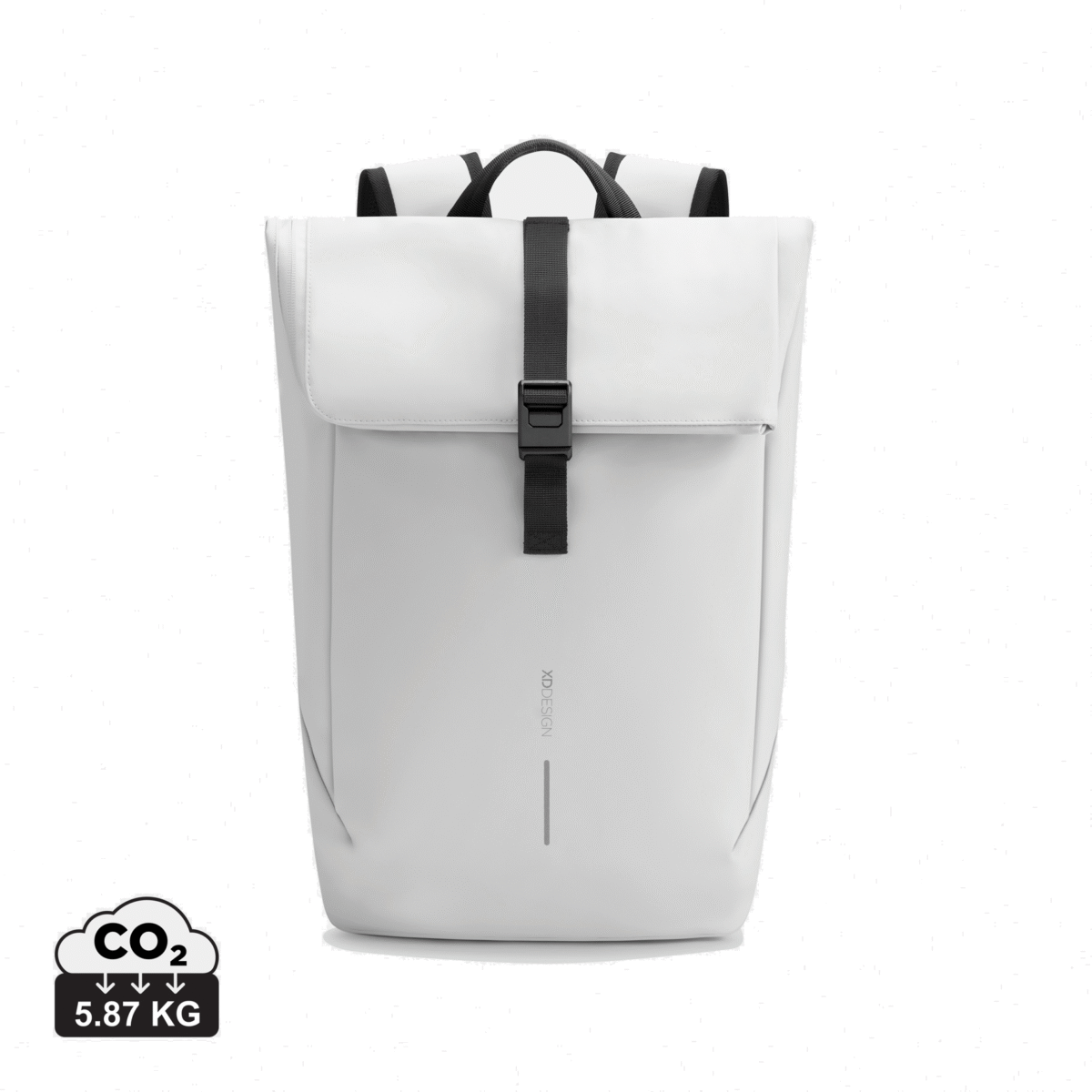 Urban Water Resistant Flap-top Backpack - ранец, off white - Image 2