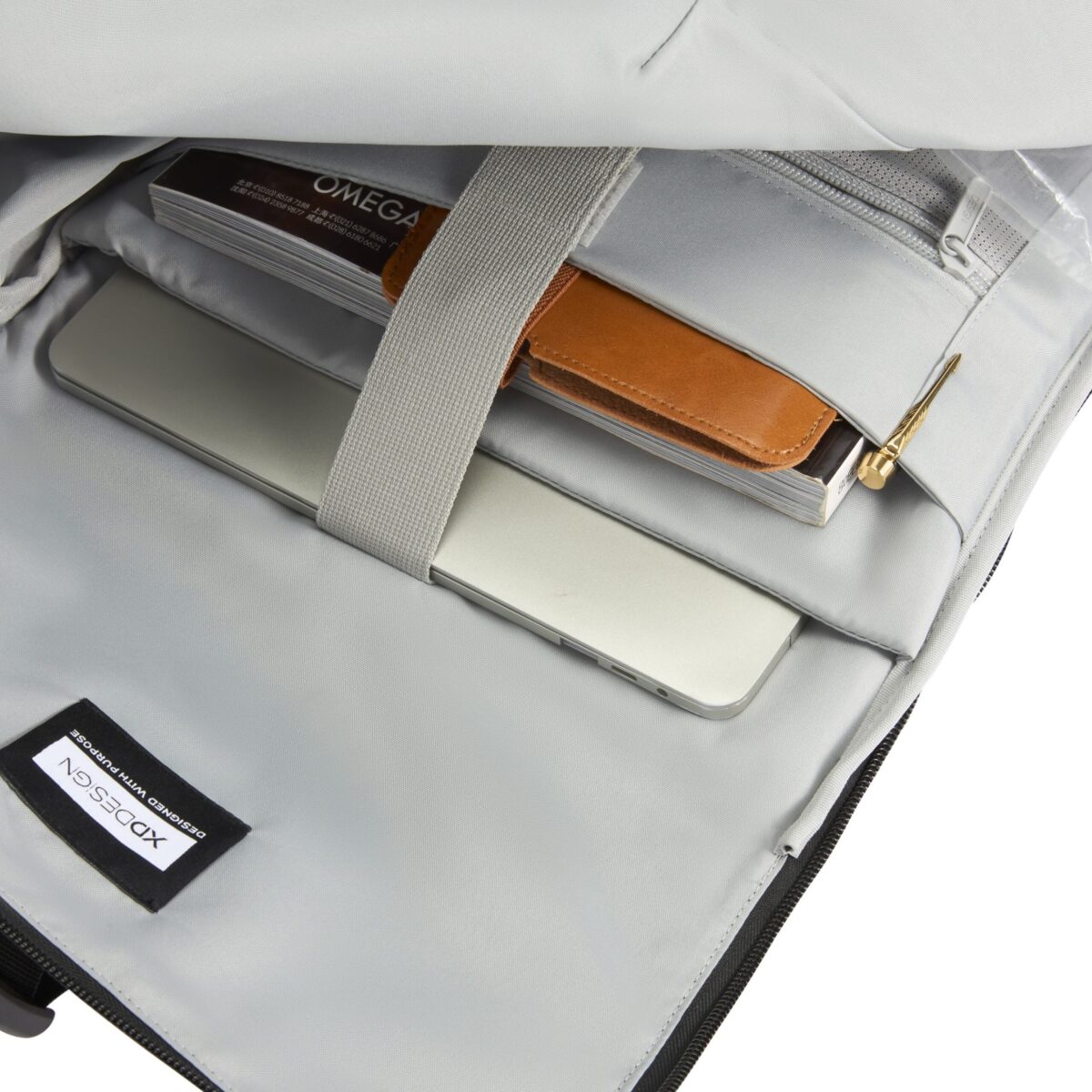 Urban Water Resistant Flap-top Backpack - ранец, off white - Image 8