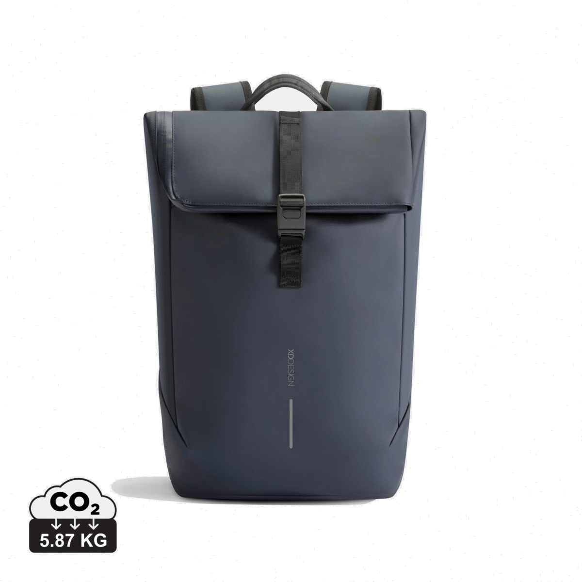 Urban Water Resistant Flap-top Backpack - ранец, navy - Image 2