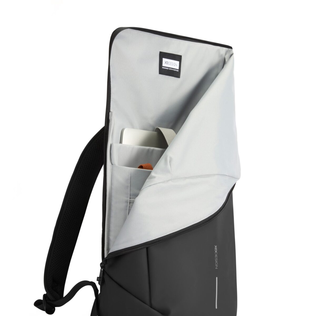 Urban Water Resistant Flap-top Backpack - ранец, navy - Image 5