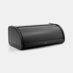 Roll Top Bread Bin - кутија за леб, Matt Black - Image 2