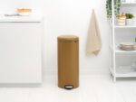NewIcon Pedal Bin - канта за отпадоци, 30L, Warm Brass - Image 6