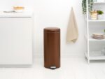 NewIcon Pedal Bin - канта за отпадоци, 30L, Warm Bronze - Image 5