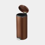 NewIcon Pedal Bin - канта за отпадоци, 30L, Warm Bronze - Image 3