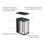 Tota Trio Luxe 90L - корпа за алишта, Black - Image 3