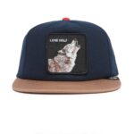 Flatbill Baseball Cap One Pack - капа, Navy Wolf