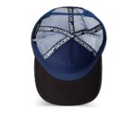 Baseball Cap Two-Tone Skull - капа, Blue - Image 6