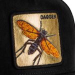 Baseball Cap Golden Dagger Fly - капа, Black - Image 3