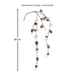 Silenzio - вештачко цвеќе, 80см, Hanging cones - Image 2