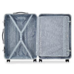 Nosybe Suitcase L 76 cm 4 wheels – куфер Silver - Image 3