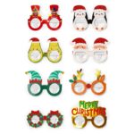 Holiday Paper Eyeglasses - сет од 8 пара новогодишни украсни очила