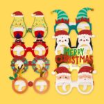 Holiday Paper Eyeglasses - сет од 8 пара новогодишни украсни очила - Image 6